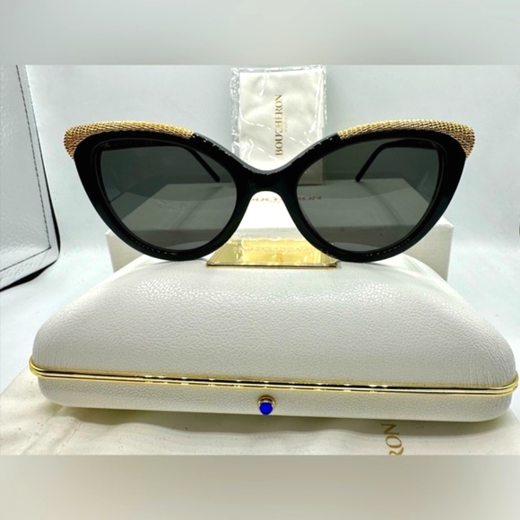 🏆Boucheron 18K GP BC0016S 001.‼️Size 53–19-140‼️Cat Eye made in Italy 🇮🇹🏆 - Picture 3 of 16